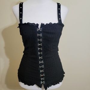 Black corset top - NWT